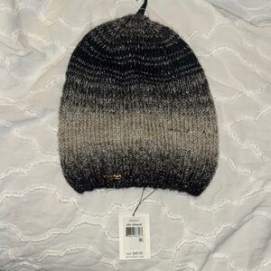 Calvin Klein Black and Brown Knit Beanie